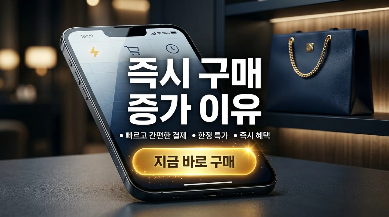 즉시 구매 증가 이유 분석: 소비 심리와 산업별 급증 원인 5가지