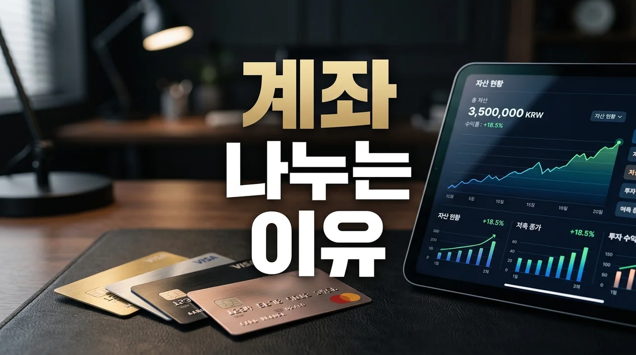 계좌 나누는 이유: 투자 고수들이 통장을 쪼개는 5가지 핵심 전략