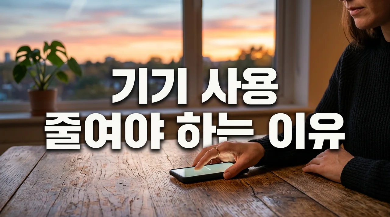 기기 사용 줄이는 이유 5가지와 효과적인 디지털 디톡스 방법