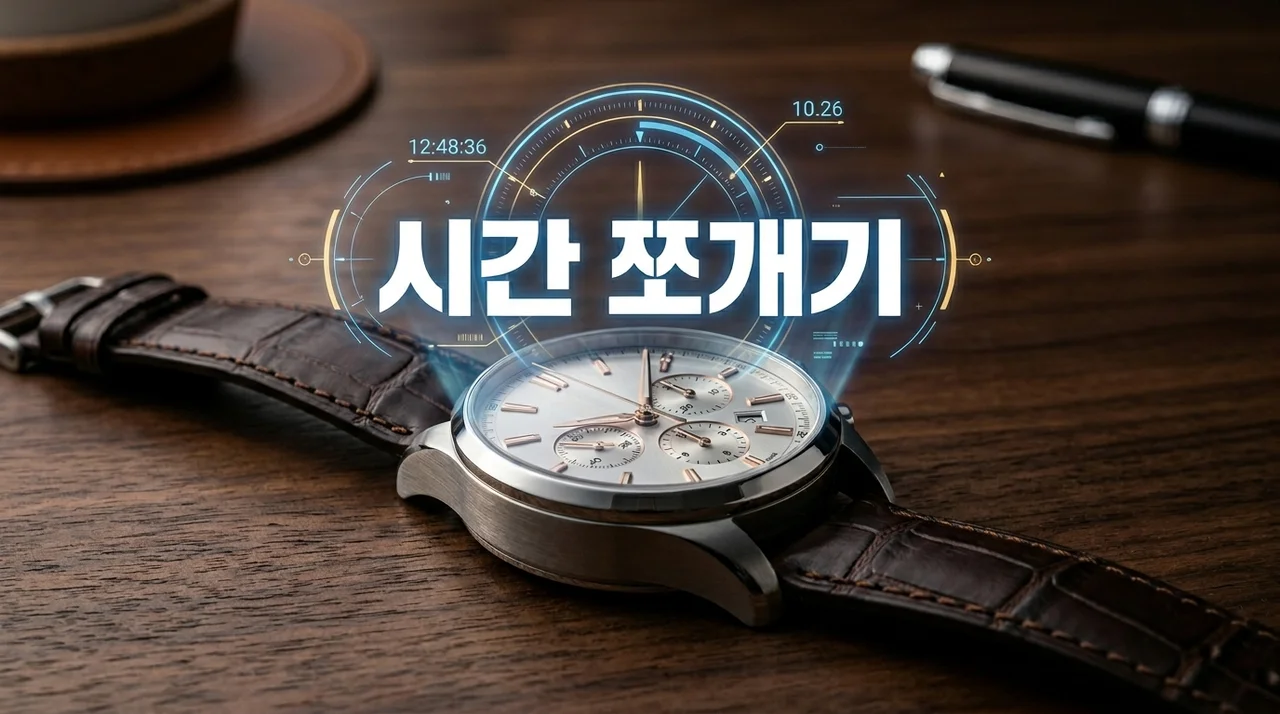 시간 쪼개 쓰는 이유: 분초사회에서 생산성을 극대화하는 시간 관리 비결