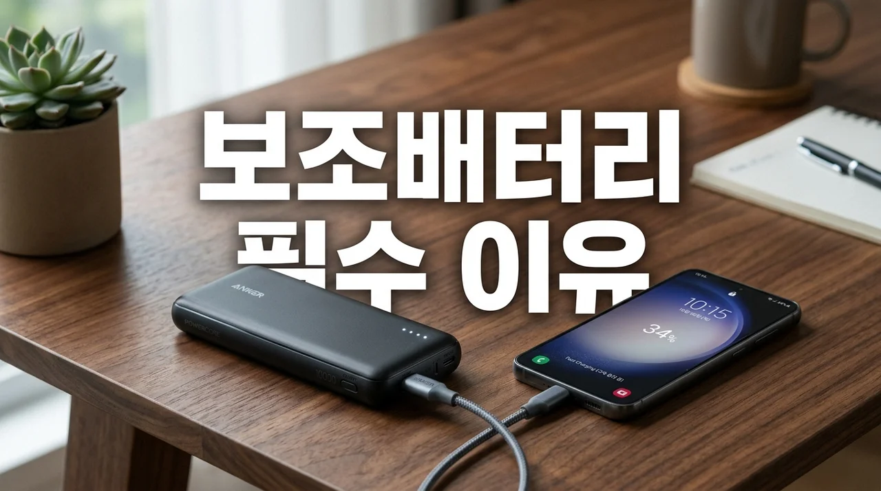 요즘 보조배터리 필수 이유 5가지와 고르는 법: 2026년 최신 가이드
