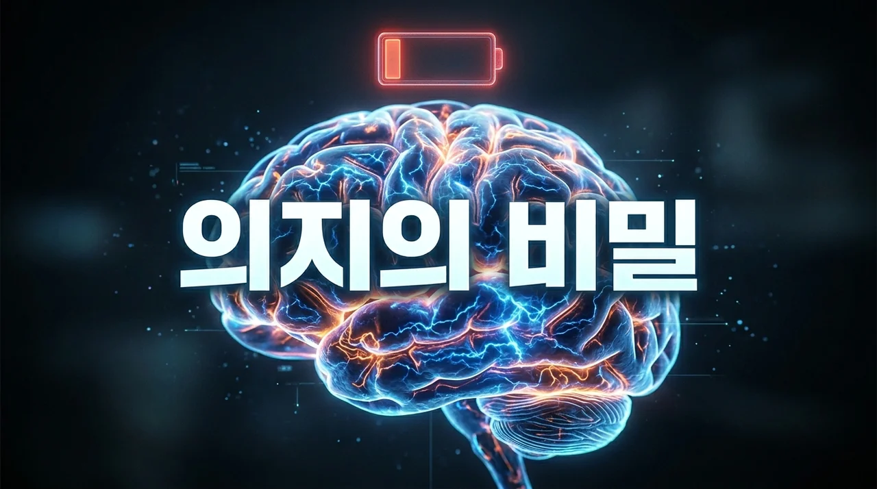 의지 유지 힘든 이유, 당신의 정신력이 아닌 3가지 과학적 비밀