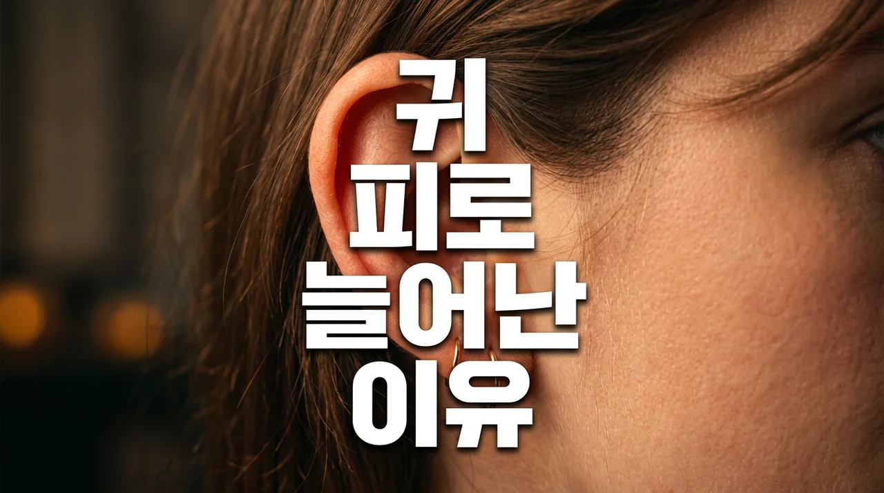 귀 피로 늘어난 이유: 이명과 청력 저하 방지를 위한 필수 관리법
