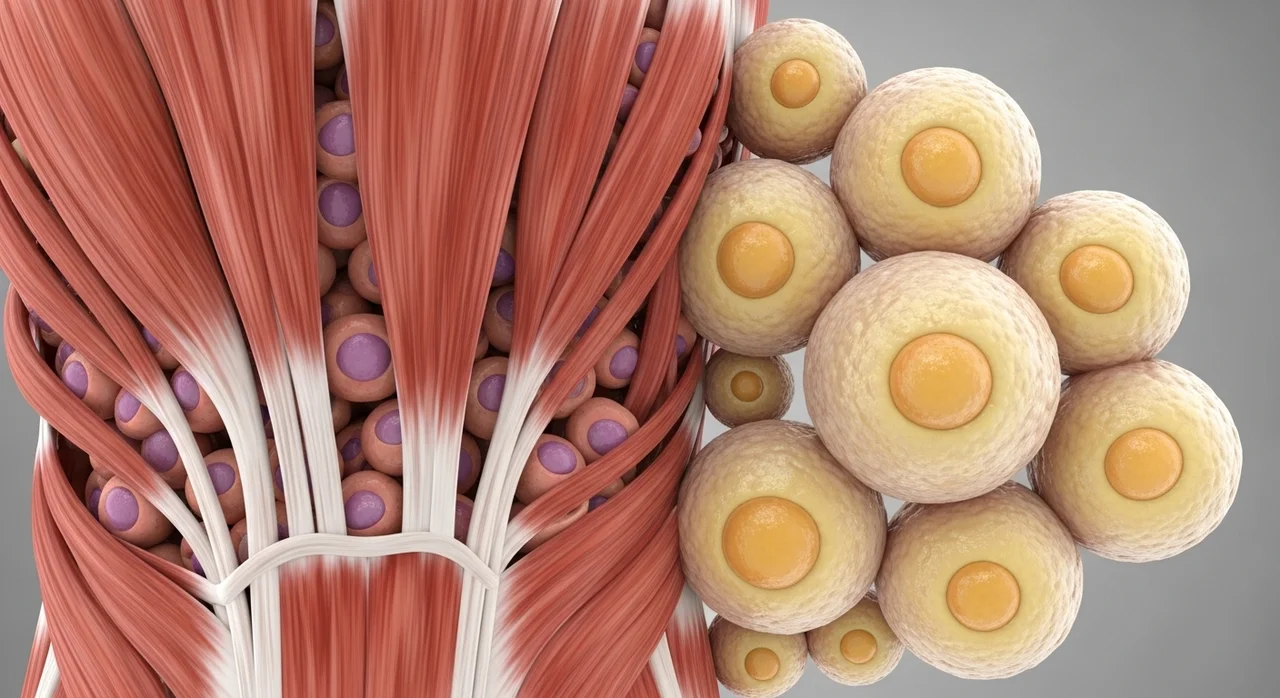 1. 근육량 감소와 체지방 증가: 신체 구성의 변화