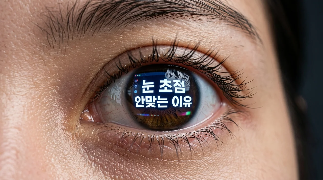 눈 초점 안맞는 이유 5가지와 연령별 해결 방법 총정리