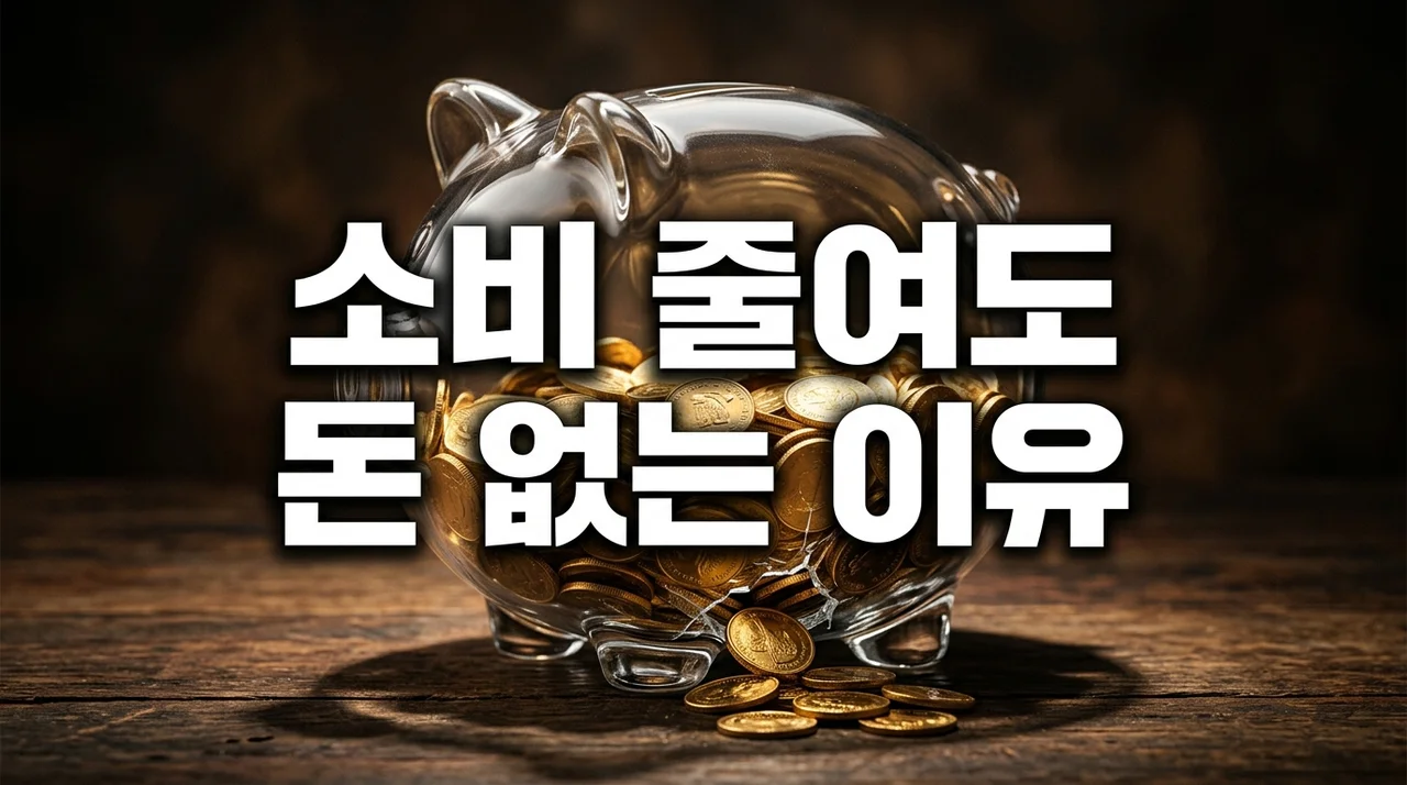 소비 줄여도 돈 없는 이유, 당신이 놓치고 있는 5가지 구조적 원인