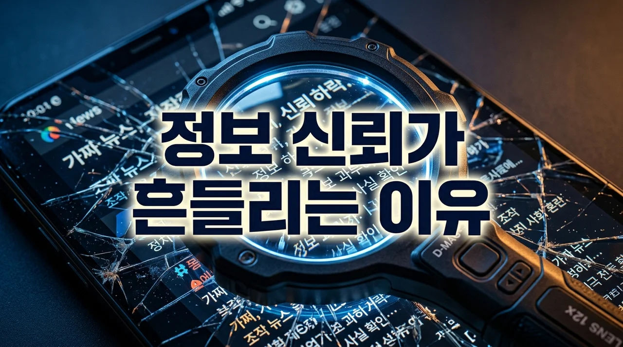 정보 신뢰 흔들리는 이유 5가지와 신뢰 회복을 위한 가이드