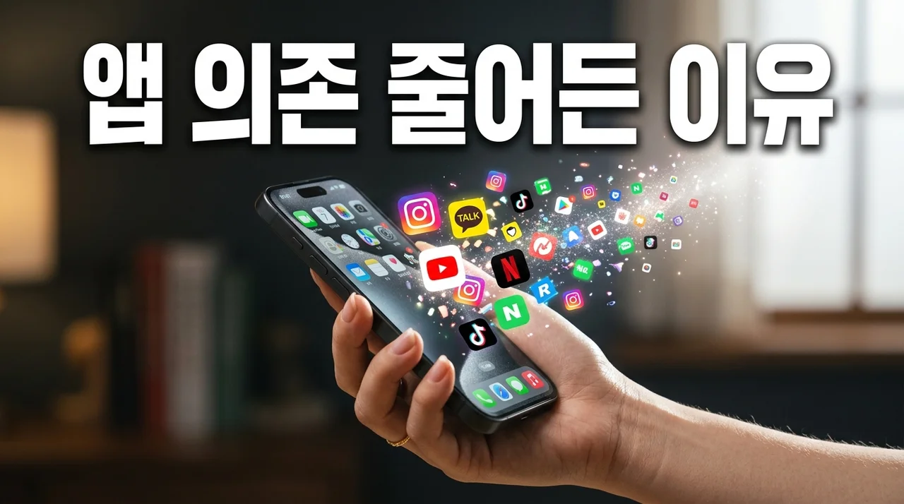 앱 의존 줄어든 이유, 스마트폰 사용 패턴의 거대한 변화 5가지