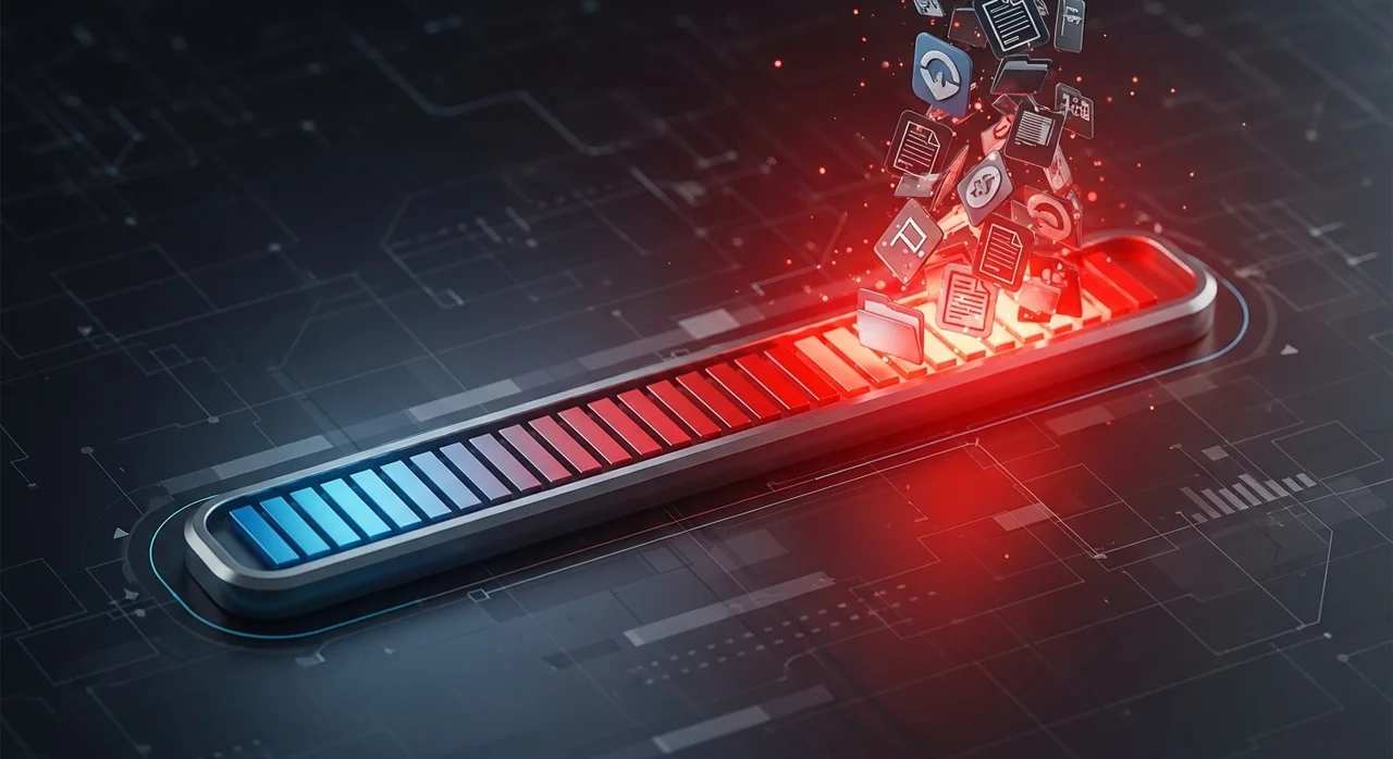 캐시 데이터와 저장 공간의 압박