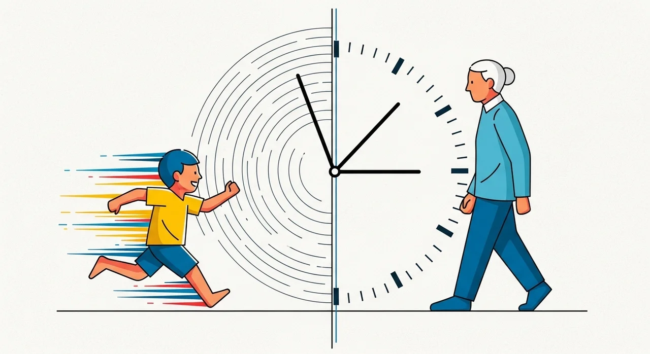 나이가 들수록 시간이 빨라지는 과학적 이유: 도파민과 대사량