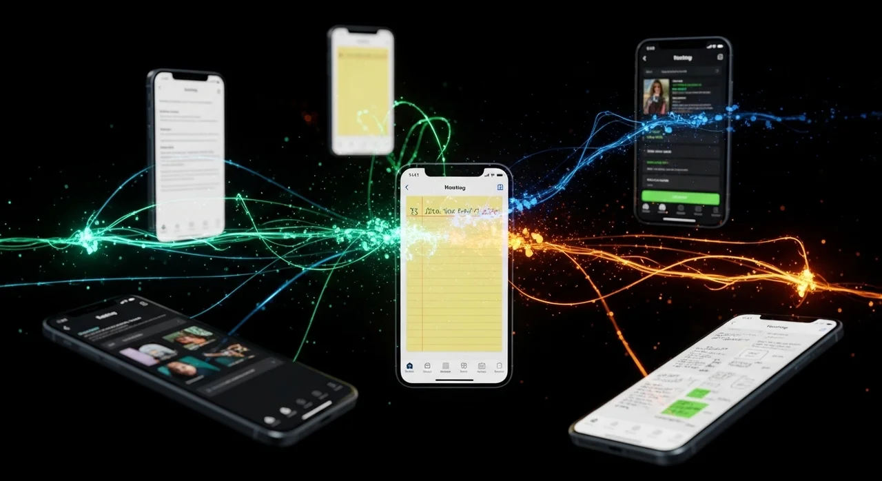 메모 관리 어려운 이유 2: 파편화된 도구의 습격