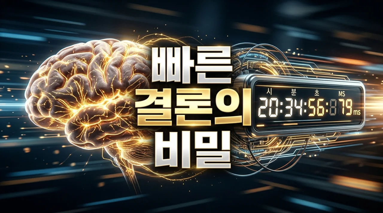 빠른 결론 선호 이유, 현대인이 '결론부터' 찾는 심리학적 분석