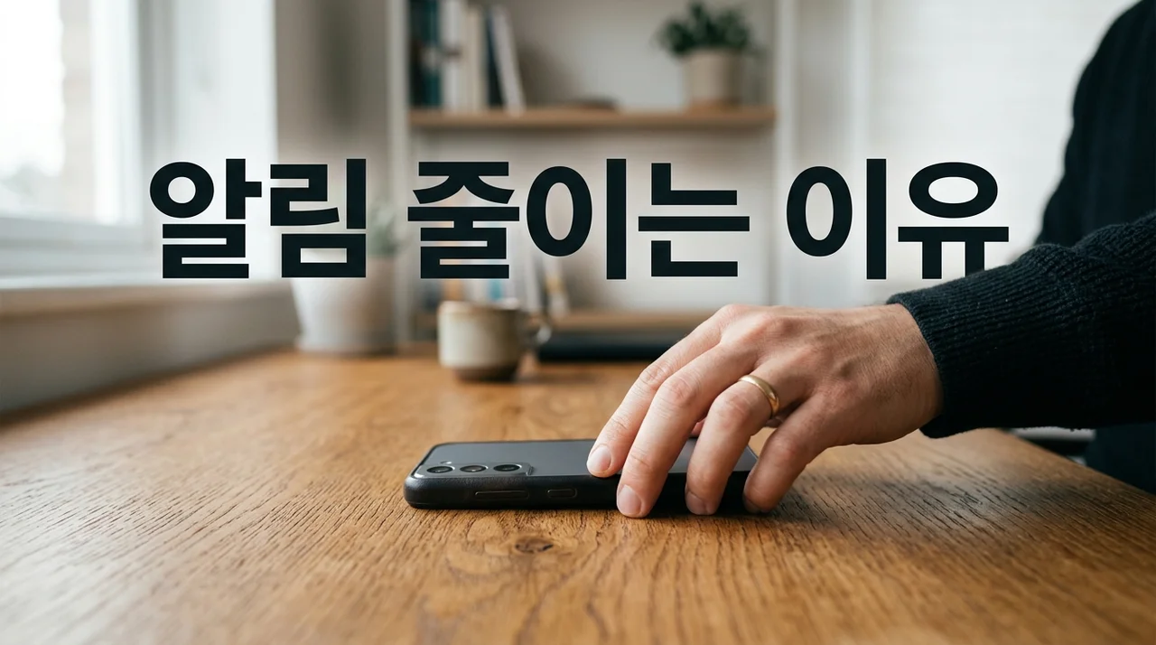 스마트폰 알림 줄이는 이유: 집중력과 삶의 질을 높이는 디지털 미니멀리즘