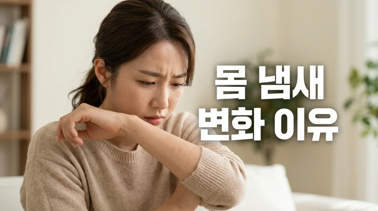 갑자기 달라진 몸 냄새 변화 이유 5가지와 건강 이상 신호 체크