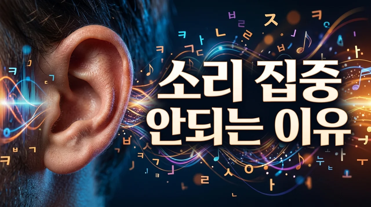 소리 집중 안되는 이유 5가지: 이명부터 청각 처리 장애까지 완벽 정리