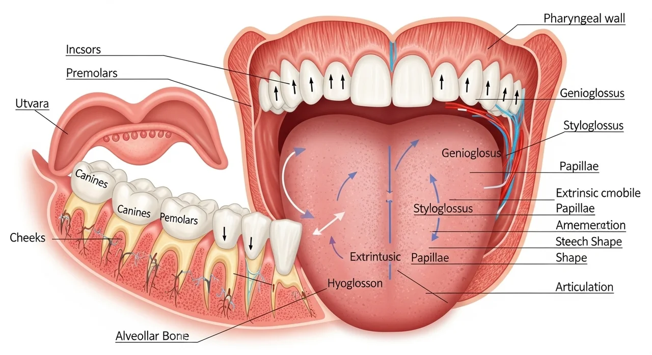 1. 신체적 구조의 결함 (설소대 및 부정교합)
