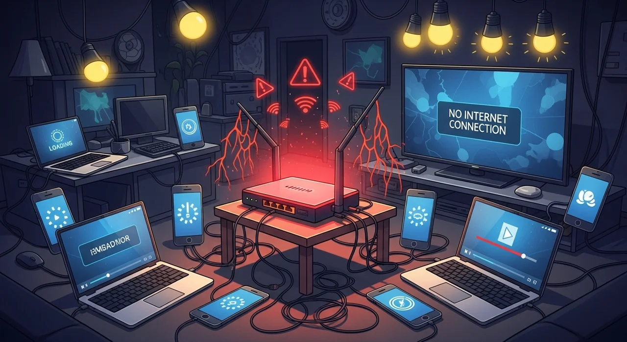 4. 과도한 접속 기기 수와 트래픽 과부하