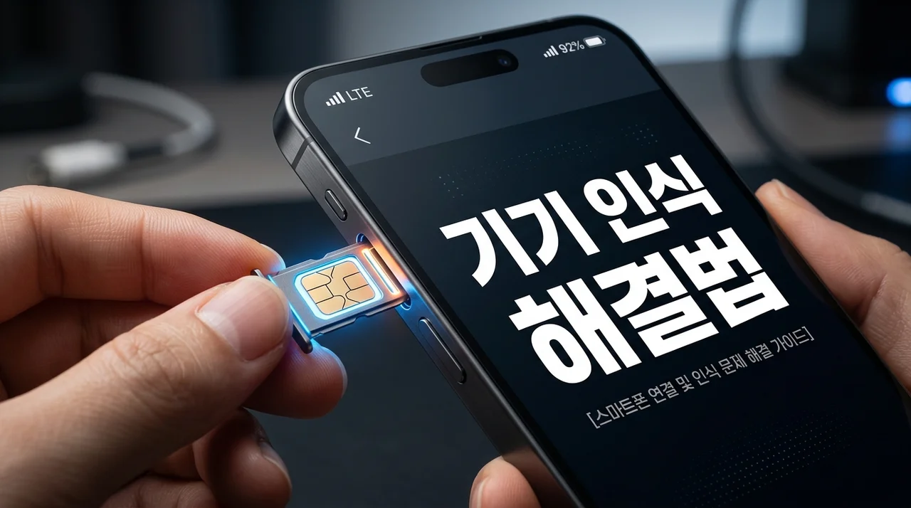 휴대폰 기기 인식 안되는 이유와 완벽 해결 방법 7가지