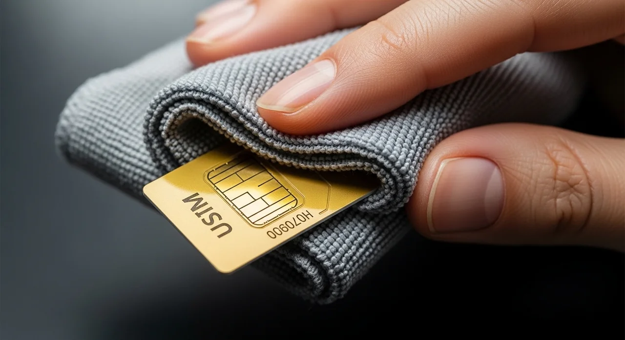 물리적인 원인: 유심칩 오염과 접촉 불량