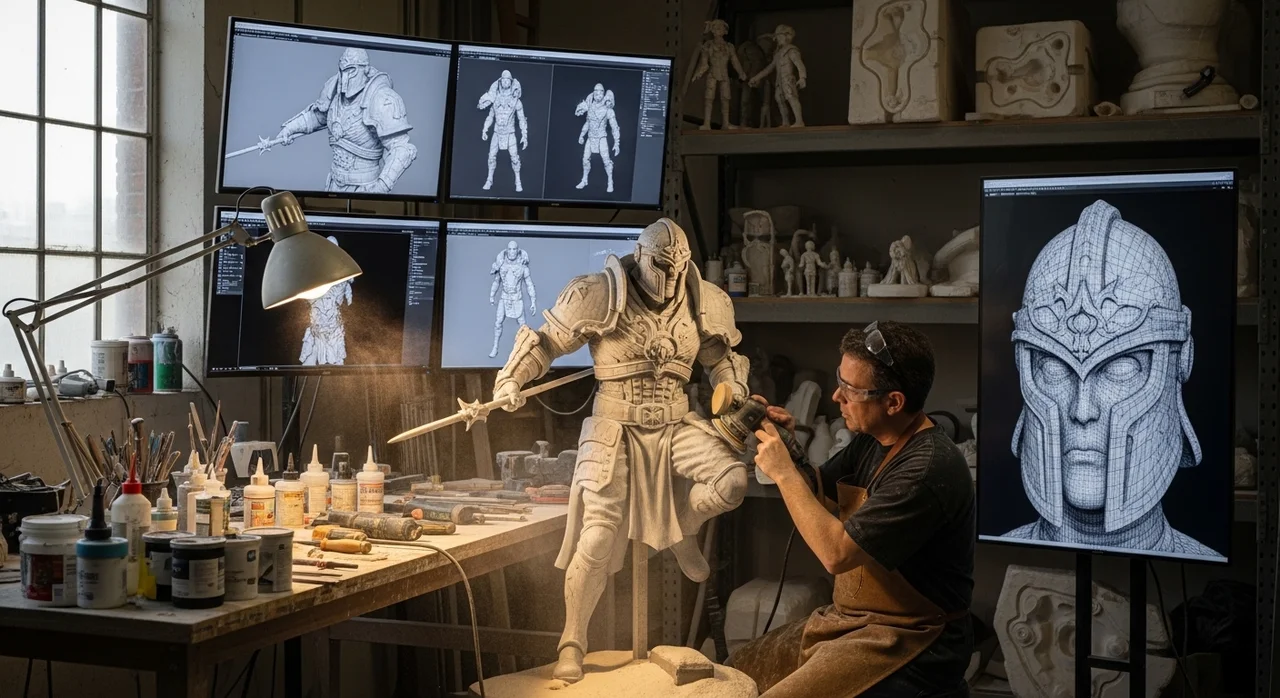 제조 및 조형물 제작: 공정과 숙련도의 차이