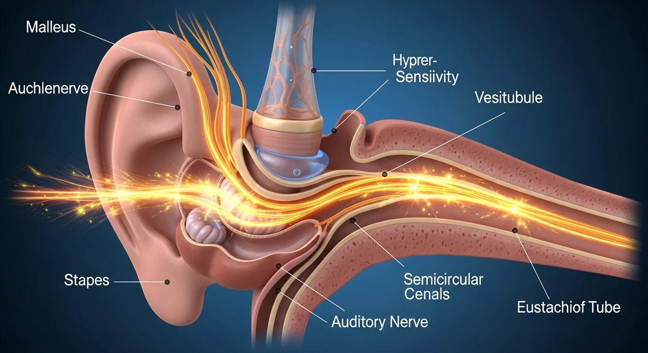 3. 신체적 원인: 청각 과민증(Hyperacusis)