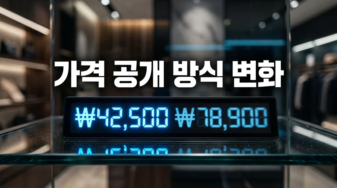 가격 공개 방식 변화: 스드메 의무화부터 IT 기기까지 완벽 정리