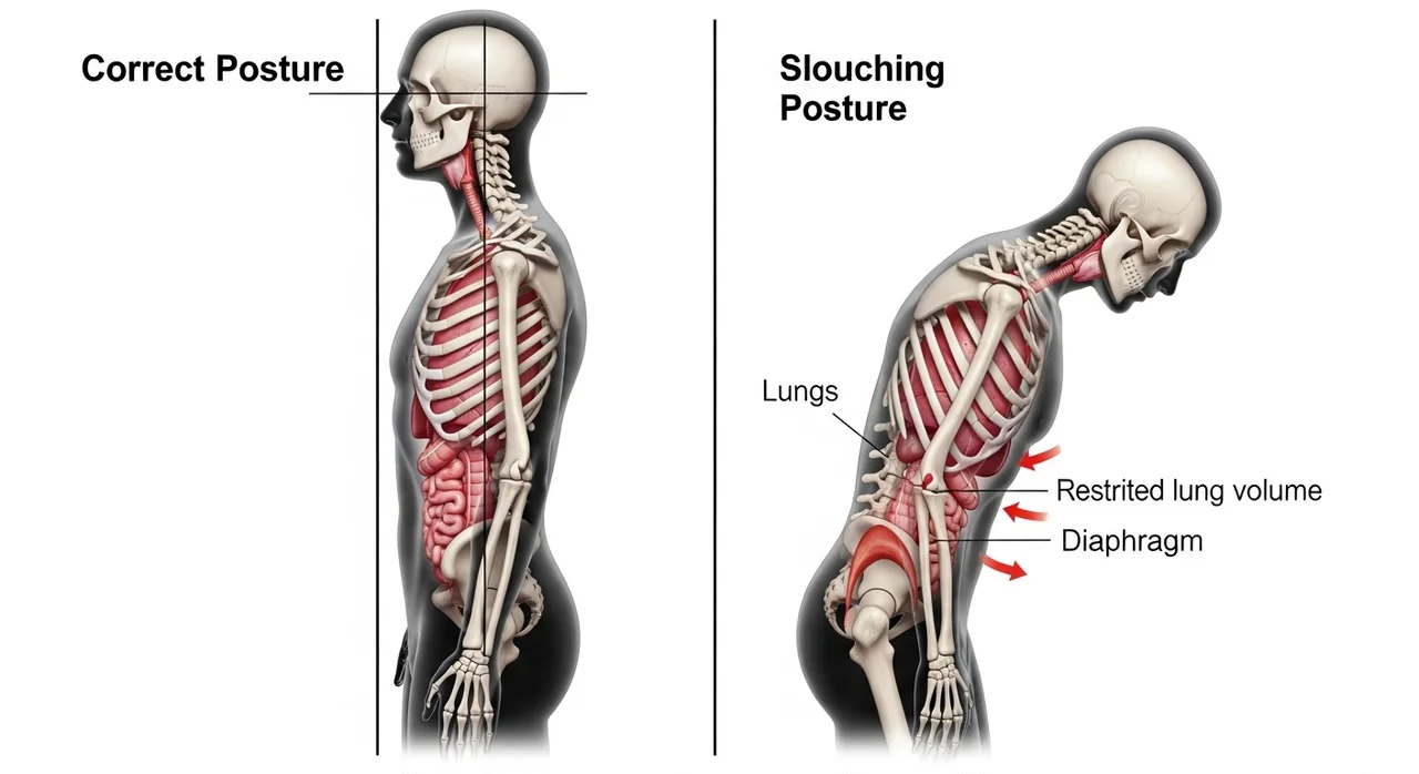 2. 잘못된 자세와 횡격막의 기능 저하