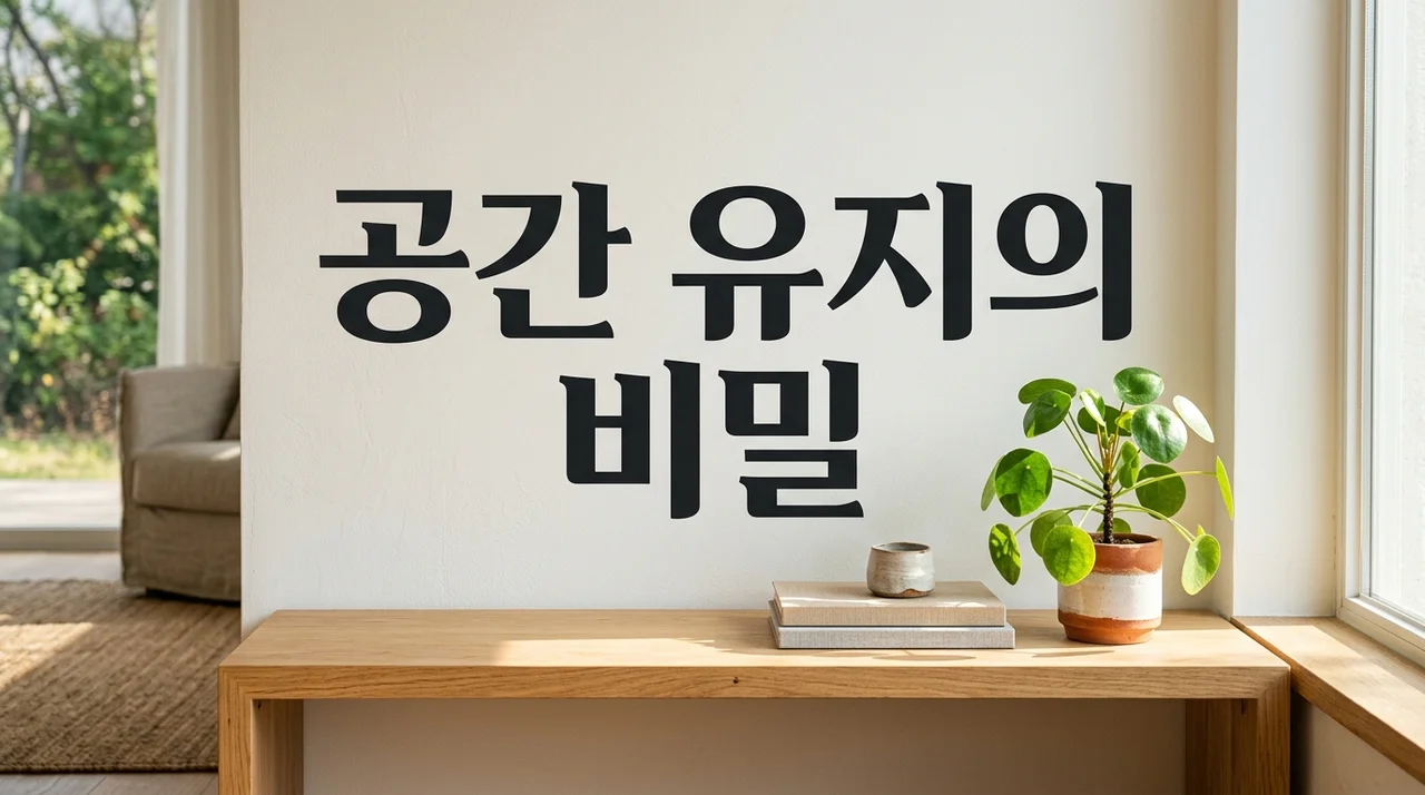 공간 유지 어려운 이유 5가지와 깨끗함을 지속하는 정리 습관