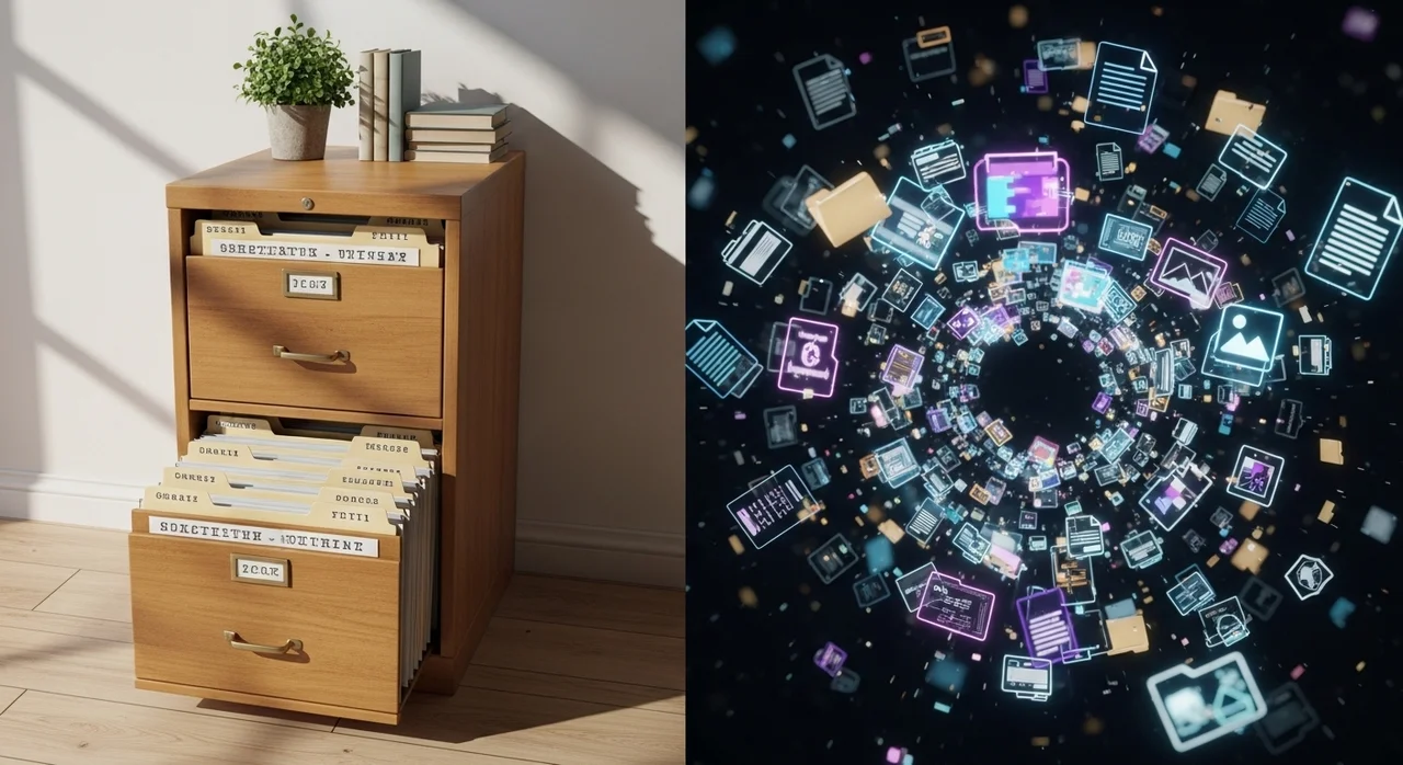 Z세대의 폴더 개념 부재와 검색 중심의 습관