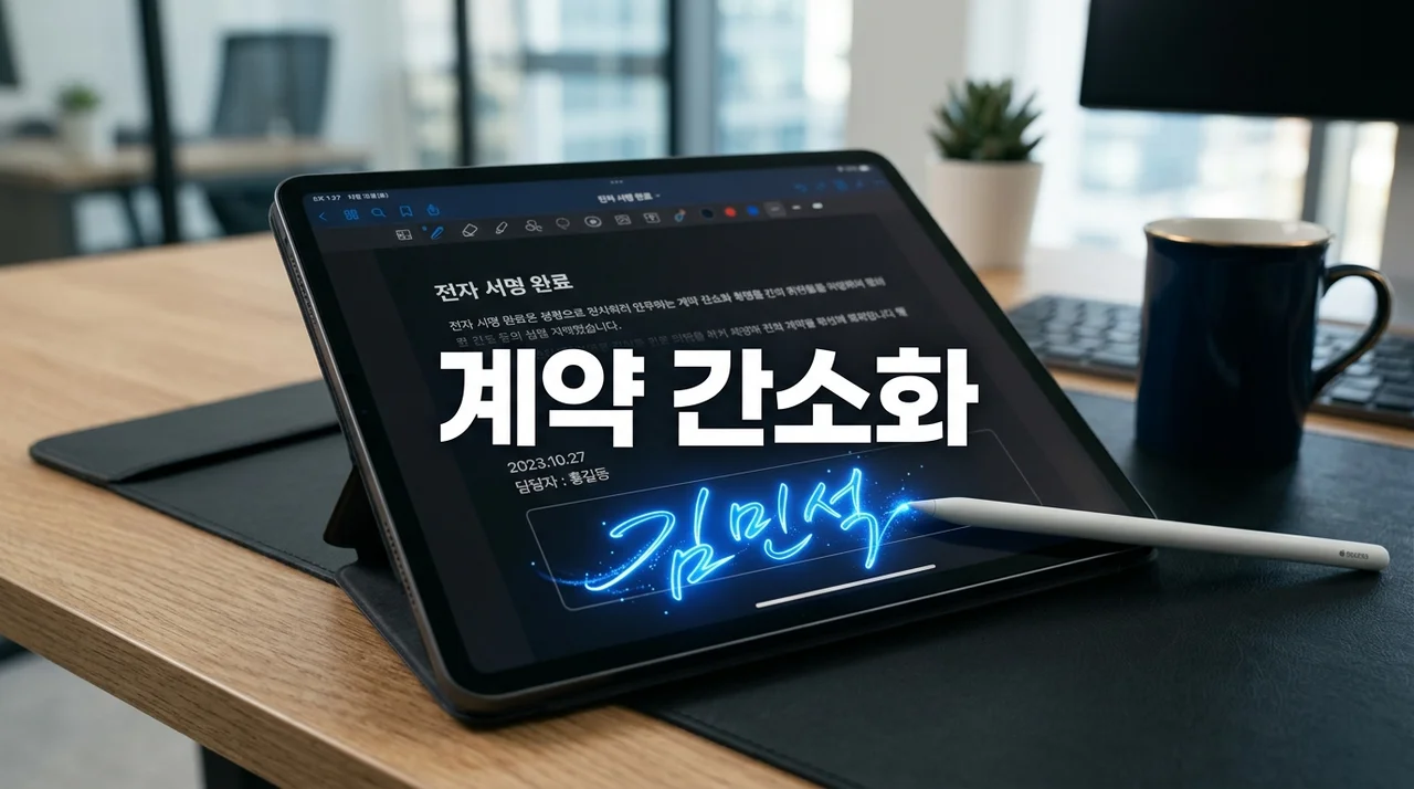 계약 간소화 흐름 및 전자서명 도입 가이드 (업무 효율 극대화)