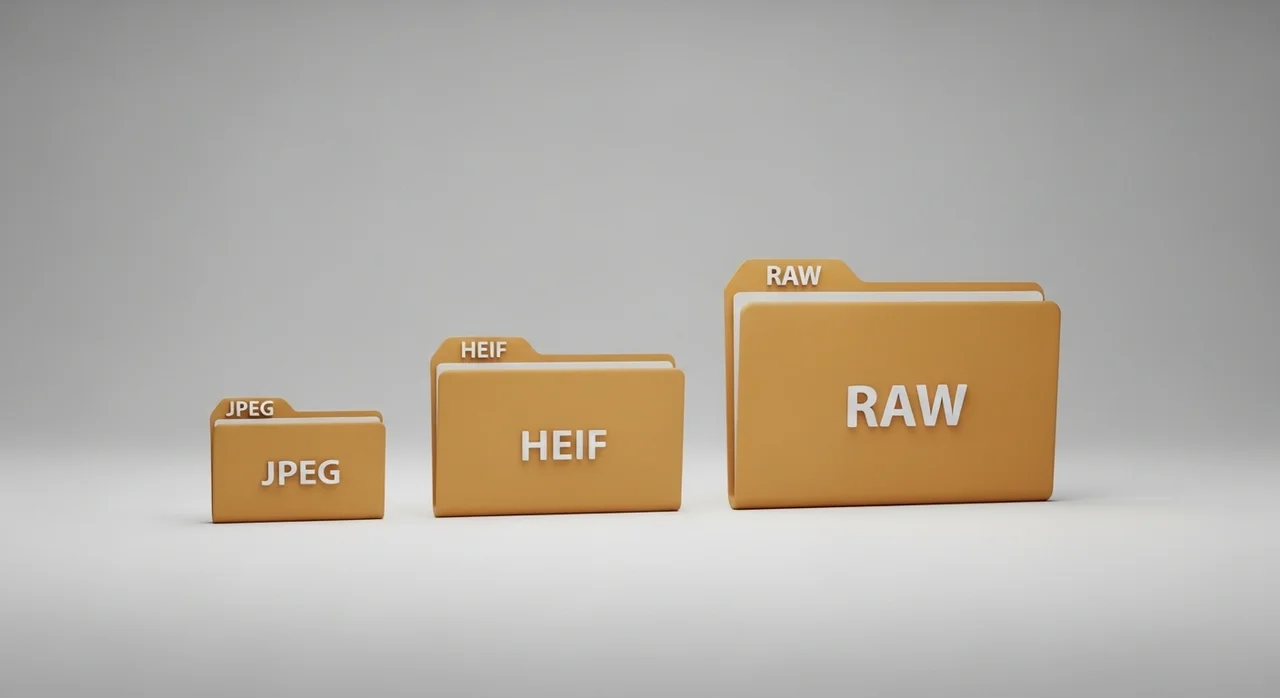 파일 포맷의 변화: JPEG에서 HEIF와 RAW로