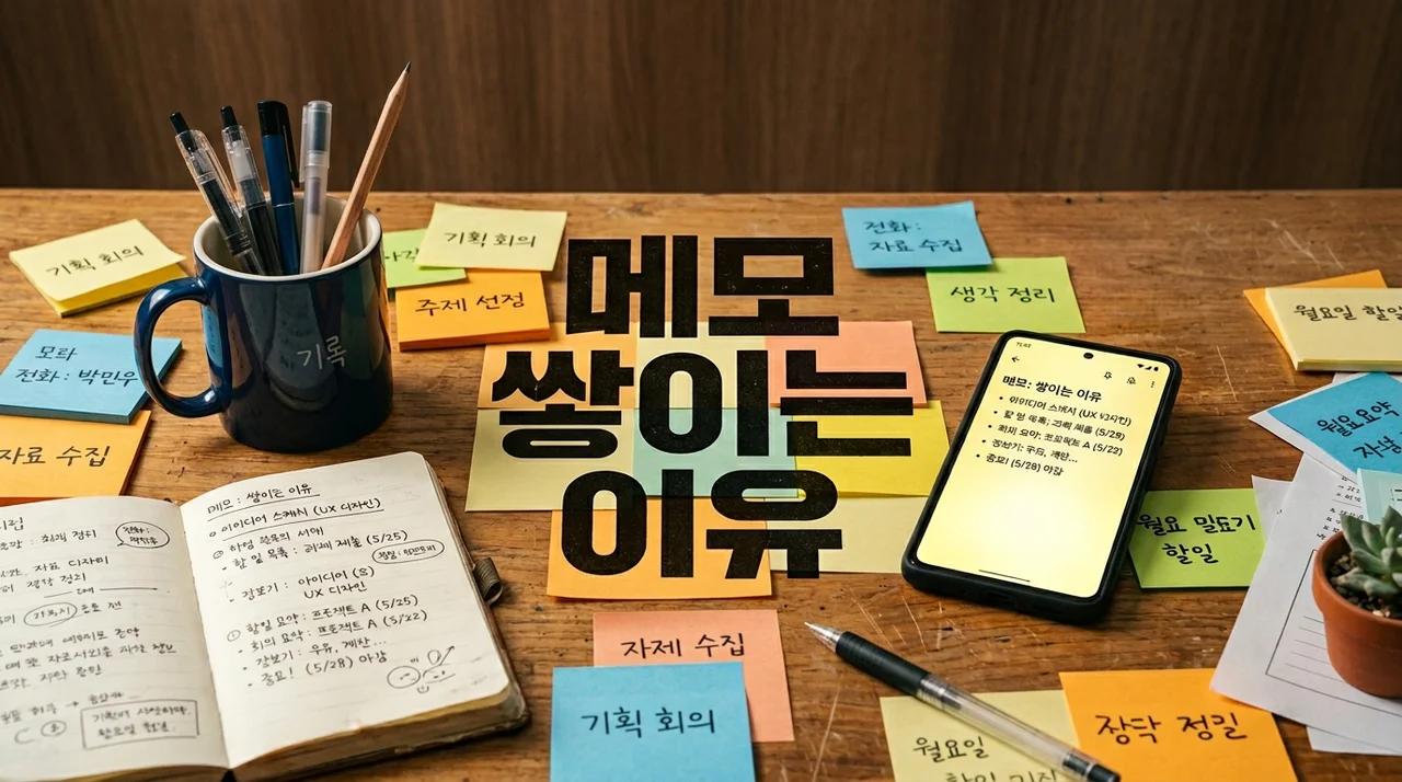 메모만 하고 정리는 안 된다면? 메모 쌓이는 이유와 해결 방법 5가지