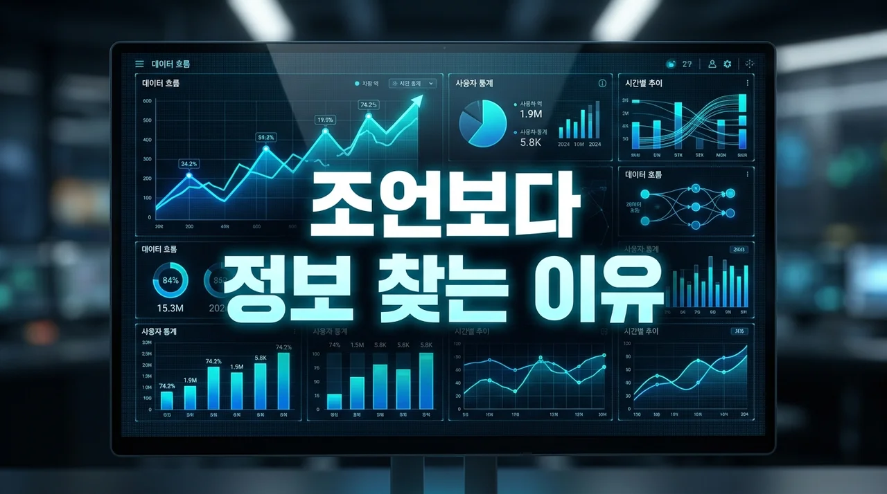 조언보다 정보 찾는 이유: 현명한 선택을 돕는 데이터 기반 의사결정 가이드
