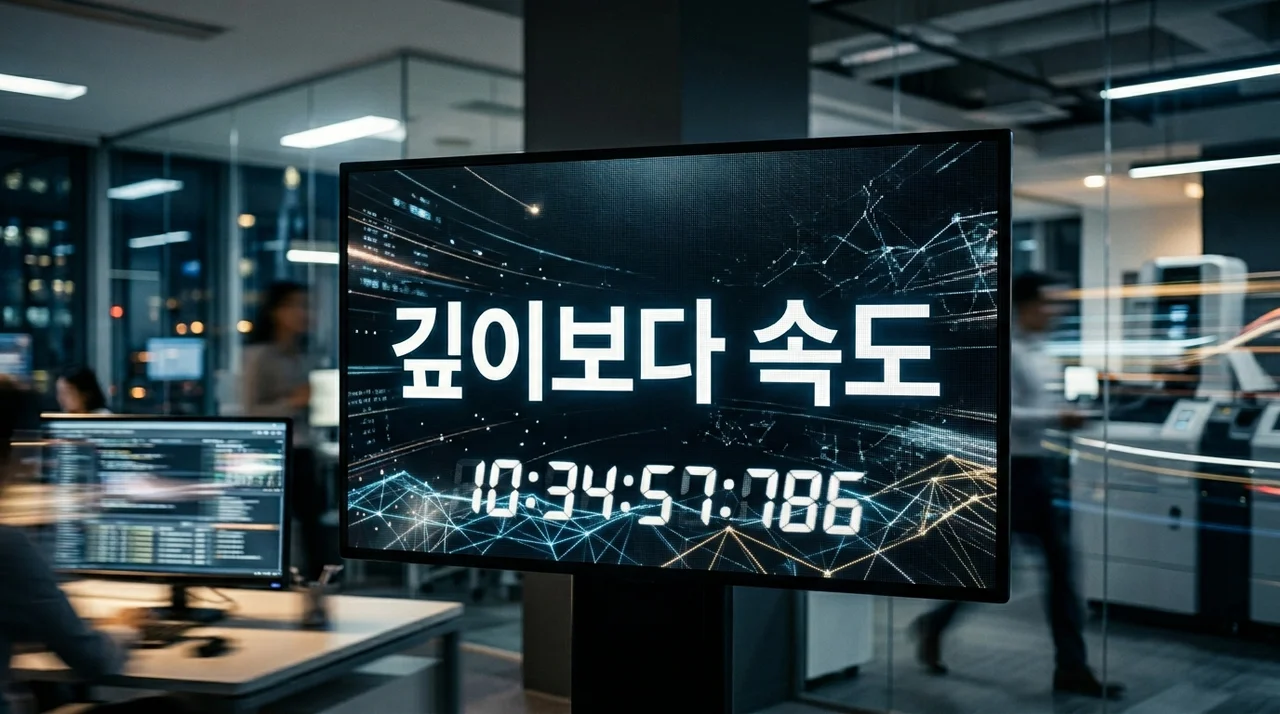 깊이보다 속도를 택하는 이유, 변화하는 시대의 생존 전략