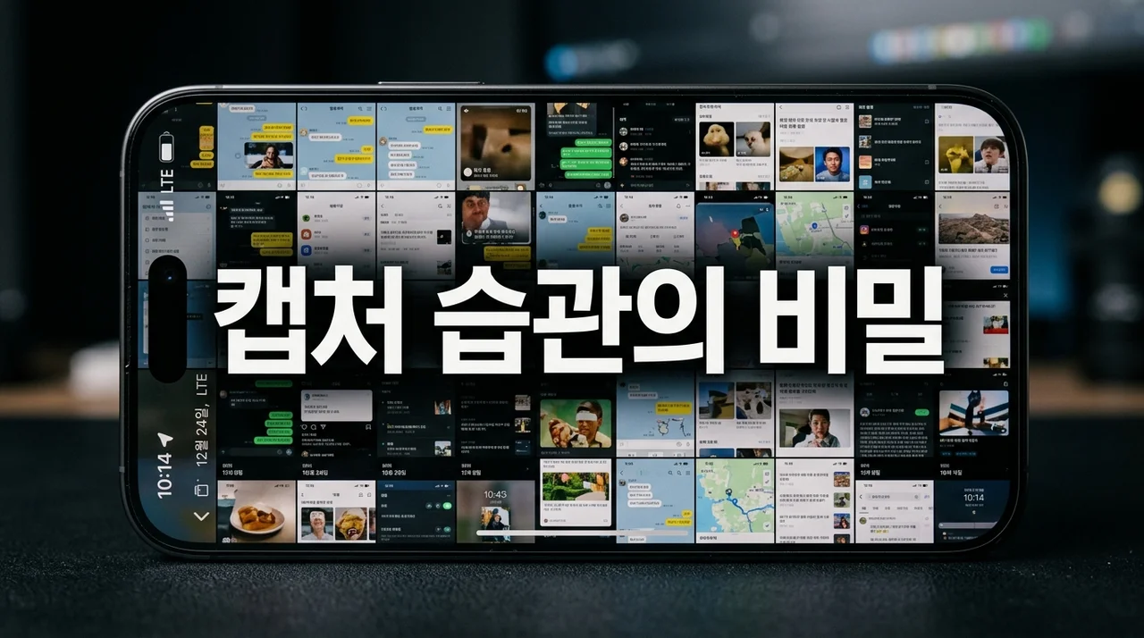 왜 우리는 자꾸 캡처할까? 캡처 습관 늘어난 이유와 효율적 관리법